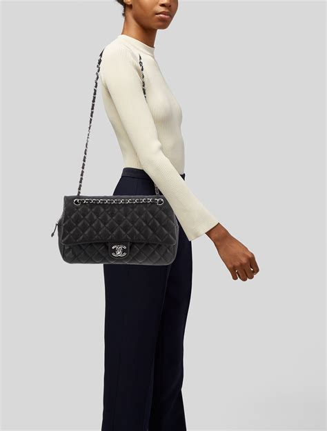 Chanel Easy Caviar Flap Shoulder Bag 